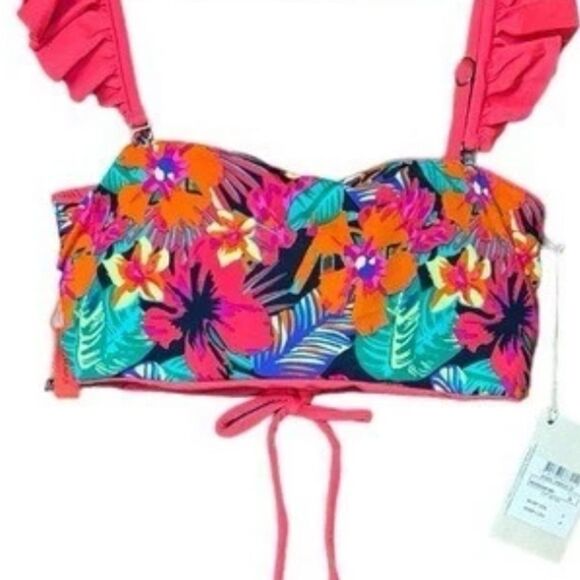 Maaji Mango Alyssa Bandeau Convertible Bikini Top M NWT - Picture 4 of 5